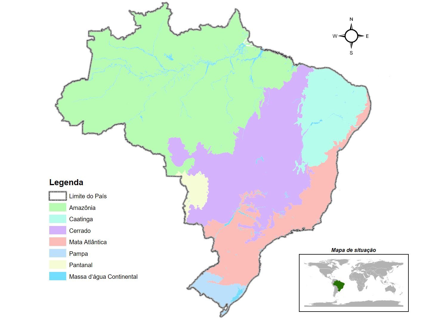 Map of Biomes - Compass Brazil